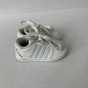 Boys Girl K-Swiss White Sneakers